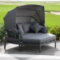 Sofa TOMSON with canopy, dark grey