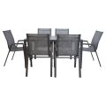 Garden furniture set DELGADO table and 6 chairs