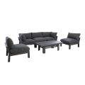 Garden furniture set FLUFFY table, sofa and 2 chairs