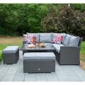 Garden furniture set MADRID table, corner sofa and 2 ottomans