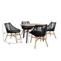 Garden furniture set HELSINKI table and 4 chairs