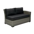 Garden furniture set GENEVA table and corner sofa, grey