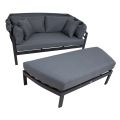 Sofa TOMSON with canopy, dark grey